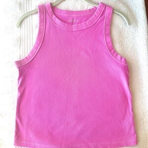 Old Navy Women's Vibrant Pink Crew Neck Tank